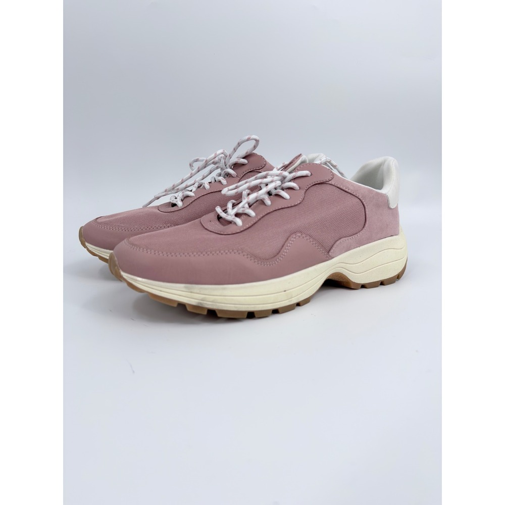 A New Day Sneaker Chunky Platform Modern Women Size 11 Pink Athletic Lace Up